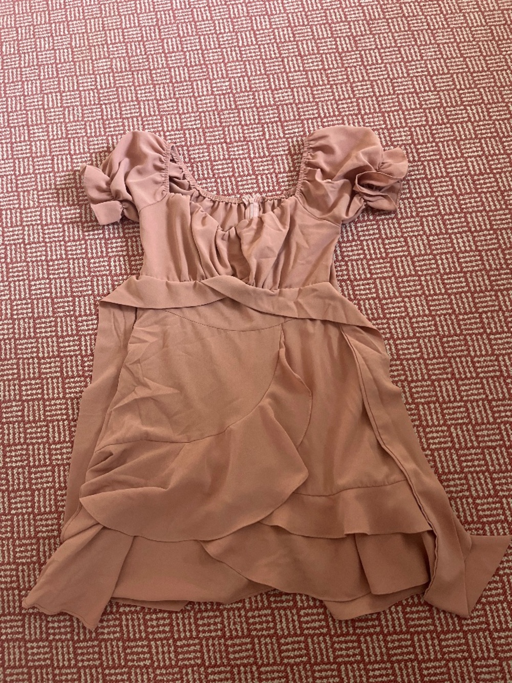 Pink Ruffle Tie dress